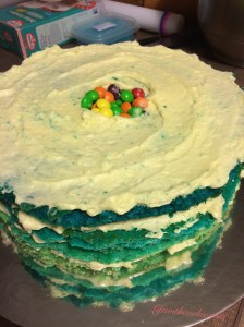 rainbow cake, šarena torta, frozen torta, rođendanska torta