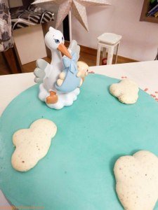 Torta s temom za rođenje dečkića