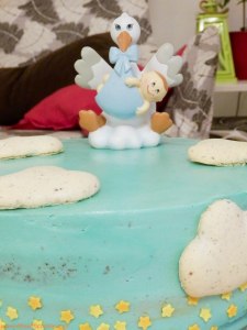 Torta s temom za rođenje dečkića