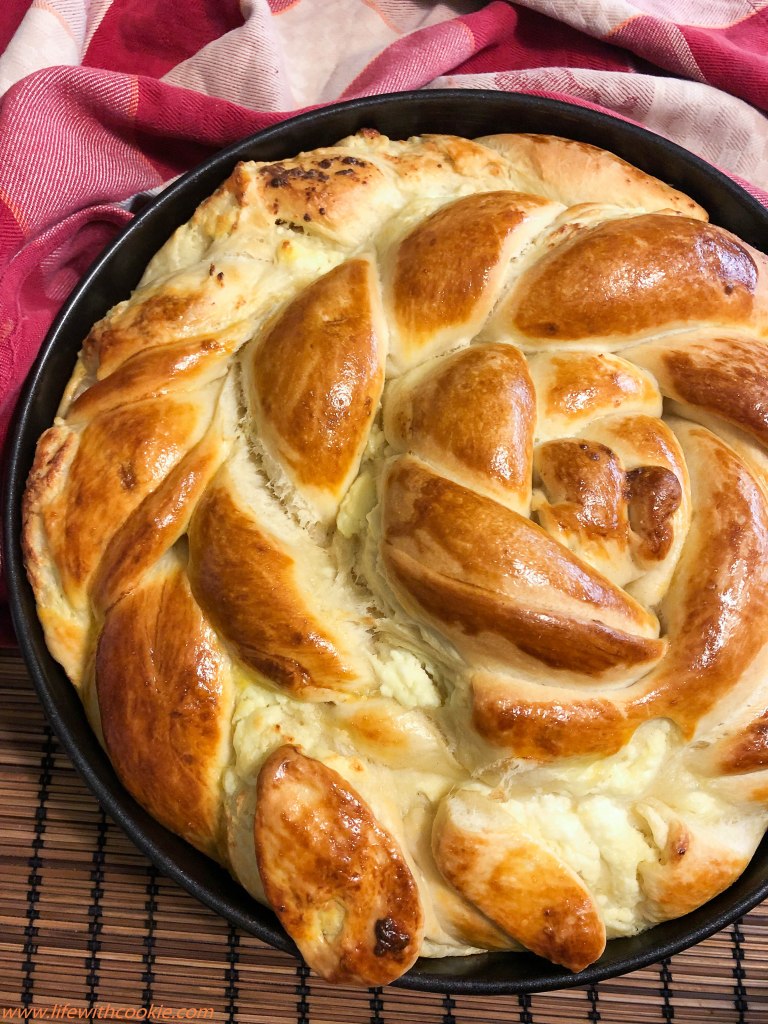 Sirna pogača, dizano tijesto